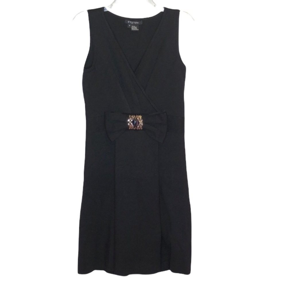 Etcetera‎ Sleeveless Evening Dress, Bow Detail, S